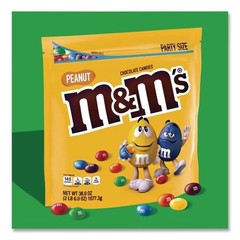 M & M’s Milk Chocolate Candies, Milk Chocolate and Peanuts, 38 oz Bag