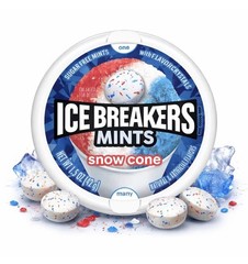 NEW! 8x Packs Ice Breakers Snow Cone Sugar Free Mints – 1.5oz Each