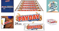 Peanut Caramel Candy Bars, 24 Count, Gluten-Free, 1.85 oz Each