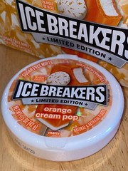 4 pack – LIMITED EDITION Ice Breakers ORANGE CREAM POP Mints 1.5 oz Discontinued