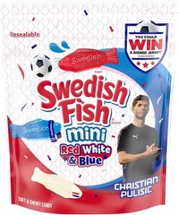 SWEDISH FISH Mini Red, White & Blue Soft & Chewy Gummy Candy, Bulk Candy, 1.8 lb