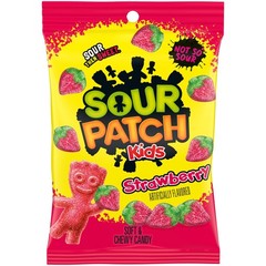 SOUR PATCH KIDS Strawberry Soft & Chewy Candy, 8 oz 8 Ounce (Pack of 1)