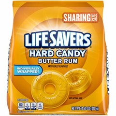 Life Savers Hard Candy Butter Rum Sharing Size 14.5 oz