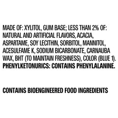 Gum White Peppermint Sugar Free Chewing Gum Bulk Pack, 40 Piece Bottle (Pack of