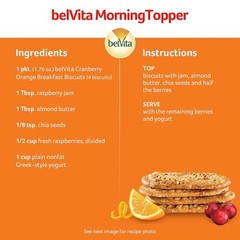 Belvita Cranberry Orange Breakfast Biscuits, 8 Packs