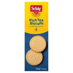 Schar Gluten Free Rich Tea Biscuits 125g PACK OF 6