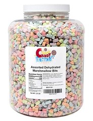 Sarah’s Candy Factory Assorted Dehydrated Marshmallow Bits in Jar, 2.5 Lb Jar