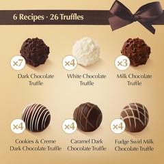 Decadent 14.7oz Assorted Chocolate Truffles – Ideal Gift for Moms and Loved Ones