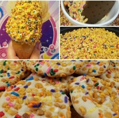 Peanut Brittle crunch Dairy queen 1 lb Krunch Kote Ice Cream Topping, Sprinkles