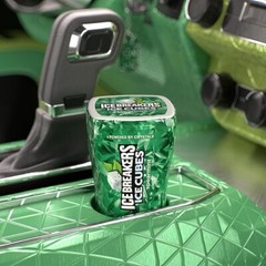 ICE BREAKERS Ice Cubes Spearmint Sugar Free Chewing Gum 40 pieces ( Pack of 3)