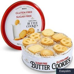 Gluten-Free Sugar-Free Butter Cookies, 36 Count, 11 Ounce, Danish Style