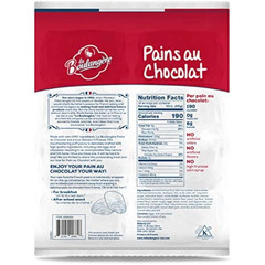La Boulangere Pains Au Chocolat, Chocolate Croissants, Individually Wrapped, Non