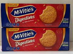 (2-Packs) McVitie’s Digestives The Original Wheat Biscuits 14.1oz (400g)