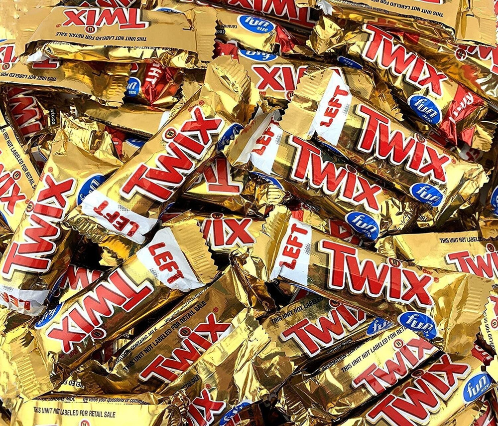 TWIX-BITE SIZE CHOCOLATE Caramel Cookie-BULK VALUE BAG IN POUNDS! PICK YOURS NOW
