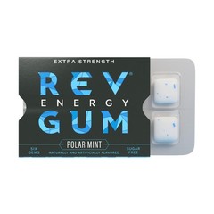 Rev Gum Caffeine Energy Gum | Extra Strength 100mg of Caffeine per Gem | Pola…