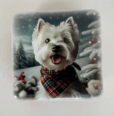 Campbell’s Pure Butter Shortbread Fingers “Tartan Westie Dog” – NEW, in tin