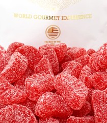 SweetGourmet Cherry Fruit Slices Red Jelly Candy Bulk | 2 Pounds