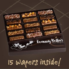 Granny Bellas Easter 15 Chocolate Wafers Gift Baskets, Girlfriend, Boyfriend,…