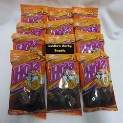 12Pack Hola Salado Naranga (Orange Flavored Salted Plum) 3.5oz bags Mexican cand