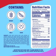Chocolate Chip Mini Muffins Value Pack – 20 Individual 1.5 oz Packs, 30 oz Total