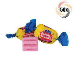 50x Pieces Dubble Bubble Original Flavor Bubble Gum 0.16oz ( Fast Shipping! )