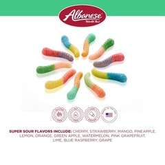 World’s Best Sour 12 Flavor Mini Gummi Worms | 0.85oz Bag of Candy, Pack of 2…
