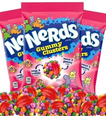 Nerds (3-PACK) Rainbow Tangy Then Sweet Gummy Clusters (3) 5 oz bags = 15 oz