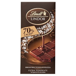 Lindt Chocolate | 70% Dark Lindor Chocolate Tablet | 3,5 Oz /100 Gr