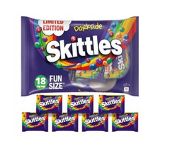 SKITTLES DARKSIDE 18x18G = 324G – FUN SIZE – FRUIT CHEWY CANDY CANDIES MIX