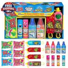 Candy Variety Pack, 18 Count Assorted Lollipops, Bulk Individually Wrapped Ring