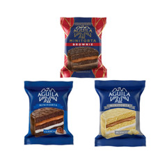 Selección Box de Alfajores Aguila Mini Torta (Brownie, Blanco, Negro) x12