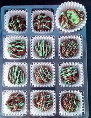 Mint Chocolate Chip Truffles!! St. Patrick’s Day! 1 Dozen Gift Box!!