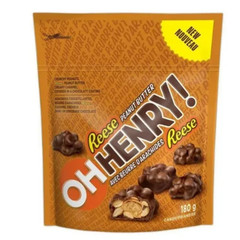 Oh Henry Bite Sized Pieces with Reese Peanut Butter 180g Chocolate Candy