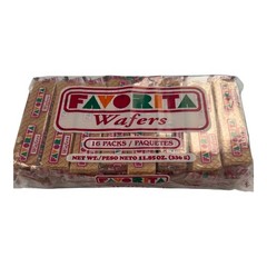 Favorita Wafers Galletas Favorita of Puerto Rico Great Snack 16 units per pack