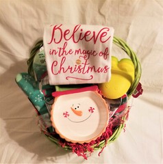 Hostess Entertainment Kitchen Snowman Christmas Gift Basket