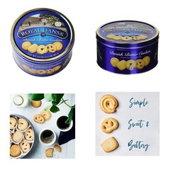 Royal Dansk Danish Butter Cookies – 24oz. Holiday Vibes Present Gift