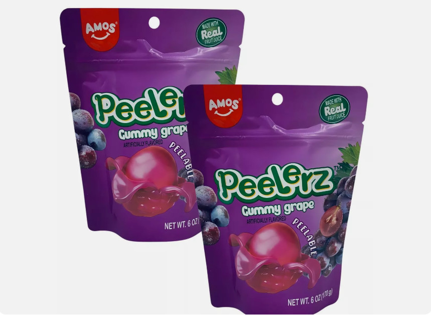Peelerz Gummy Grape 2 Count (FREE SHIPPING) 2x 170g bags TikTok Viral Candy