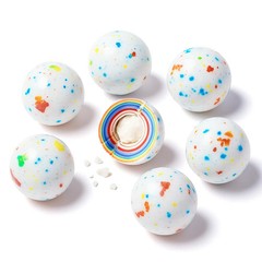 Psychedelic Jawbreakers 0.5″ – Mini Multi-Color Hard Candy Balls – Retro Sweets
