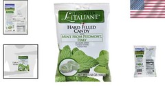 Delicate Mint Filled Hard Candy from Italy – Pack of 3, Individually Wrapped