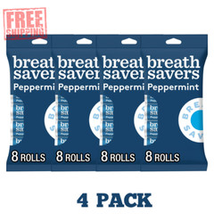 Breath Savers Peppermint Flavored Sugar Free Breath Mints, 8 Count (4 Pack)