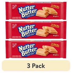 Nutter Butter Peanut Butter Wafer Cookies, 10.5 oz (Pack OF 3)
