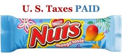 Nuts Chocolate Bar Mango Caramel Whole Nut 42g 1.5oz Limited Edition Candy Snack