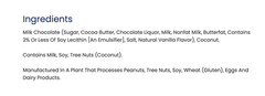 Milk Chocolate Coconut Haystacks Coconut Nest Candy Candies 1 Lb