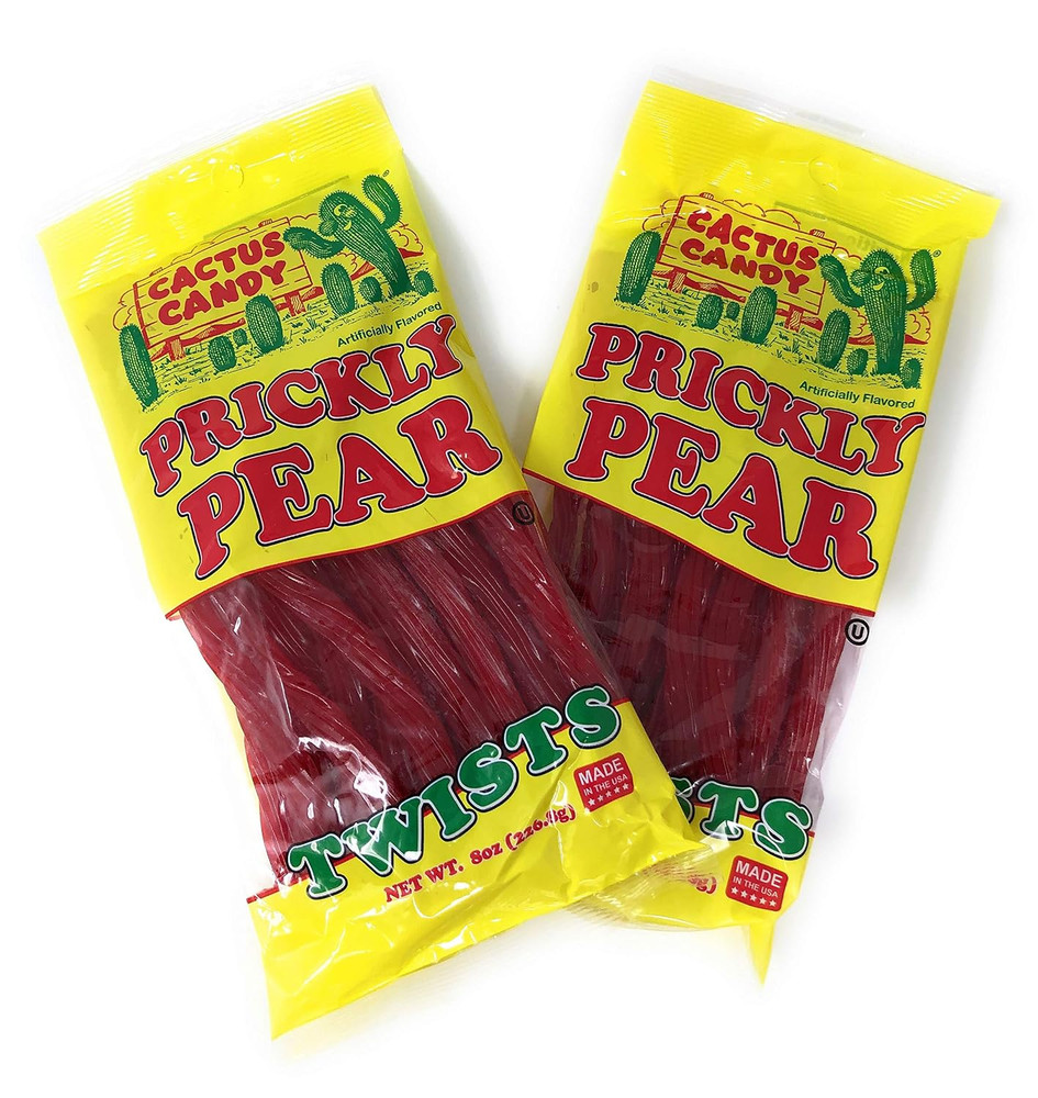 Cactus Candy – Prickly Pear Licorice Twists (24 Twists per Bag) (Two 8Oz Bags)