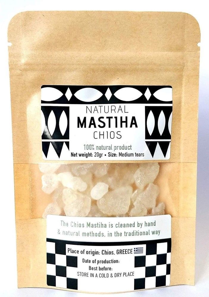 Chios Mastiha Tears Gum Greek 100% Natural 0.7 Ounce (Pack of 1), White
