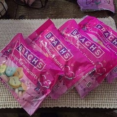 Brach’s Large Conversation Hearts Candy Lot x4 Valentine’s Day 10 oz Each Bag
