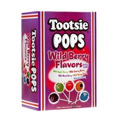 Tootsie Pops Assorted Wild Berry Flavors, 100 Count Gift Box