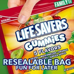 LIFE SAVERS 5 Flavors Gummies Candy Bag, Gummy 1.62 Pound (Pack of 6), Orange