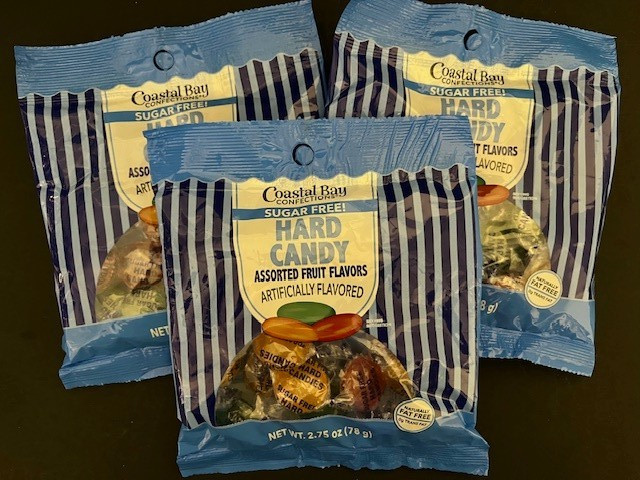 *SUGAR FREE* Assorted FRUIT Flavors Hard Candy- {3 BAGS} Fat Free/0g Trans Fat