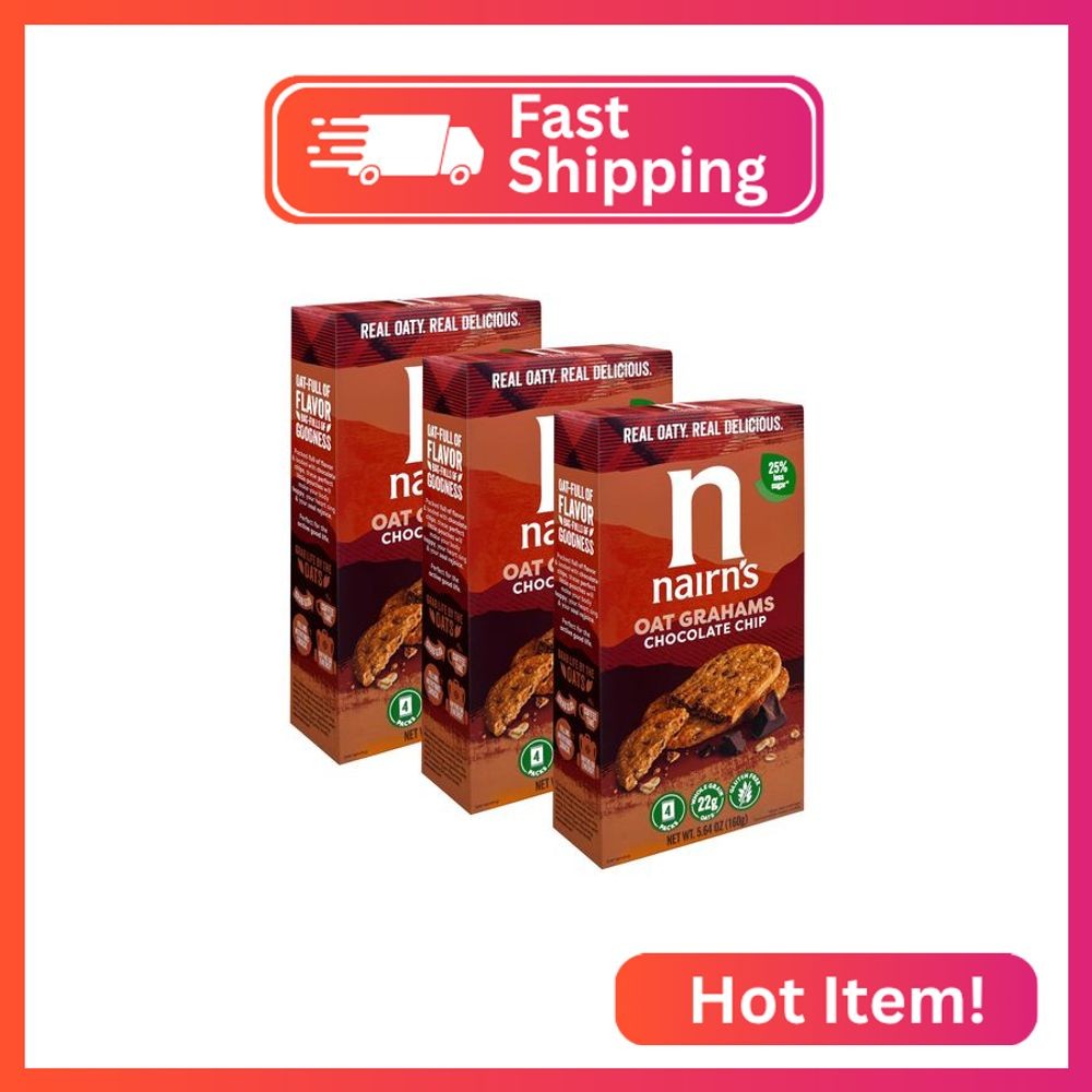 Nairn’s Gluten-Free Chocolate Chip Oat Grahams – Healthy, Tasty and Safe for Cel
